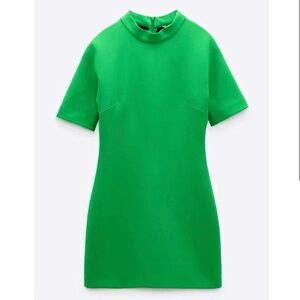NWOT ZARA High Collar Mini Dress